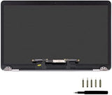 LCDOLED Replacement for MacBookPro17,1 MacBook Pro 13" M1 2020 A2338 EMC 3578 MYD83 MYD92 MYDA2 MYDC2 13.3 inches 2560x1600 Full LCD Screen Complete Top Assembly (Silver)
