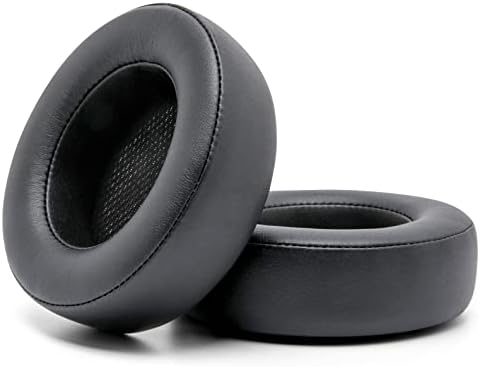WC Upgraded Replacement Earpads for Corsair Virtuoso Gaming Headset Made by Wicked Cushions | Improved Durability, Thickness, Softer Leather, and Sound Isolation | Black