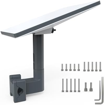 Starlink Mini Mount, RV Ladder Mount for Starlink Mini, Aluminum Alloy Starlink Kit with Installation Range 0.8-1.97” Pipe Adapter for RV/Ladder/Pole/Rack/Roof Starlink Mini Accessories