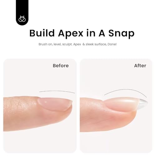 beetles Builder Gel for Nails 10 in 1 60g Scuplted Gel Hard Gel for Nail Apex Nail Extension Gel Strengthener Gel UV Nail Gel with Nail Accessories for Women Nail Salon Builder Gel Nail Kit