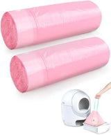 40 Count Cat Litter Box Liners for Automatic Cat Litter Box and Litter-Robot 4/3, Heavy-Duty, Extra Thick, Pink