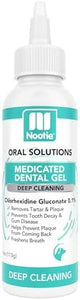 Nootie Medicated Dental Gel for Dogs, Freshens Breath and Cleans Teeth for Dogs - Prevents Plaque and Tartar Dog Oral Care, 4oz