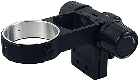 Microscope Kit Stereo Microscope Head Holder Focusing Arm Microscope Ring Mandrel Holder Diameter 76mm Accessories Microscope Lens Adapters (Color : 32mm-Black)
