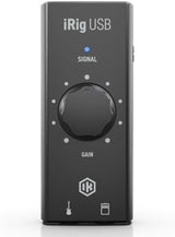 IK Multimedia iRig USB Guitar Audio Interface - 24-bit 48 kHz Music Recording Studio Equipment Include USB C Cable For iPad, Mac And PC, Guitar Accessories, Recording Device