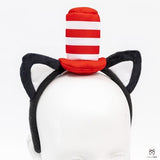 SWEET MAX Cat Ears Headband Red Stovepipe Hat Headpiece Cosplay Costume Accessory Kit Party Favors