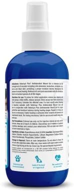 Vetericyn Plus Dog Wound Care Hydrogel Spray | Healing Aid and Wound Protectant, Sprayable Gel to Relieve Dog Itchy Skin, Safe for All Animals. 8 Ounces