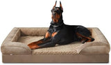 INVENHO Orthopedic Dog Bed for Extra Large Dogs, XXL Waterproof Dog Sofa Beds, Egg-Crate Foam Dog Couch Bed with Washable Removable Cover, Waterproof Lining and Nonskid Bottom