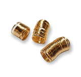 Beaditwearitloveit Copper Dreadlock Coils Wire Wrapped Loc Jewelry Beads For Braids Twists Natural Hair Cuffs Handmade Accessories (Gold)