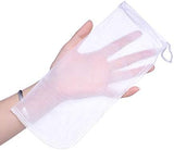ALEGI Media Filter Bag Aquarium Extra Fine,Reusable 180 Micron Drawstring Mesh Filter Bags for Very Fine Resins Filter (10"*3.9" (6 Pack))