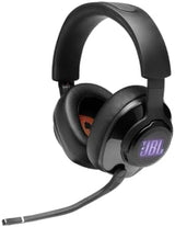 JBL Quantum 400 - USB over-ear gaming headset with game-chat balance dial, JBL QuantumSURROUND and DTS, Voice focus directional flip-up mic and memory foam ear cushions (Black)