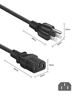 Amplifier Power Cord for ION Pathfinder 2 3 4 Speaker, Musical Vox Guitar Amp, ION Block Rocker iPA76C iPA76A iPA76S IPA23 Block Party & Live Replacement 18AWG Charger Supply Cable 3 Feet