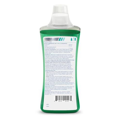 Virbac C.E.T. Aquadent Dental Solution for Dogs and Cats (500 ml)