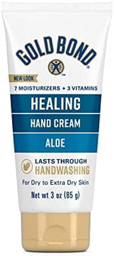 Gold Bond Healing Hydrating Lotion, 14 oz., With Aloe, Moisturizes, Immediate 24-Hour Hydration & Healing Hand Cream, 3 oz., With Aloe, Moisture That Lasts Through Handwashing