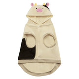 Squishmallows Original Connor The Cow Pet Hoodie - Ultrasoft Official Jazwares Pets Apparel (Large) Multicolor