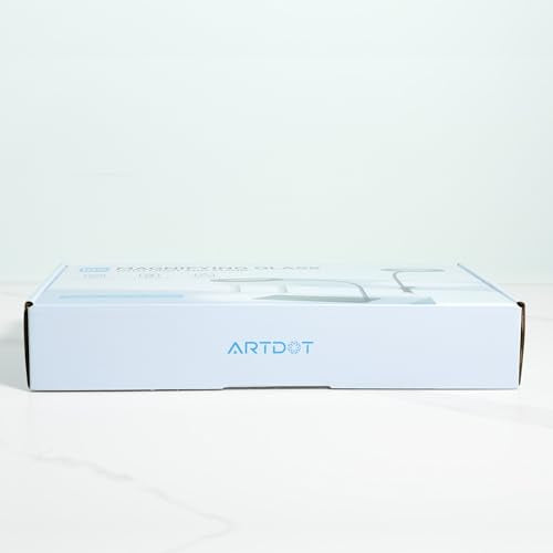 ARTDOT 10X Magnifying Glass with Light and Stand, 144 LEDs Desk Lamp with 5 Color Temperatures and 9 Levels Adjustable Brightness for Diamond Painting Accessories Crafts Reading Hobbies Close Work