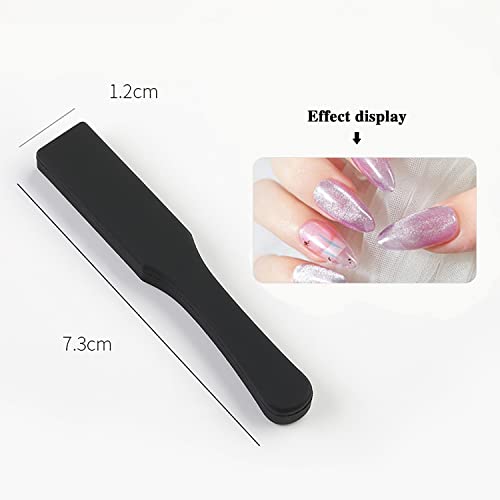 SILPECWEE 15Pcs Nail Magnet Set Cat Eye Gel Nail Polish Magnet Wand Magnetic Nail Polish Cat Eye Magnet for Nails Cat Eye Magnets Sticks Nail Design Tools Nail Art Accessories