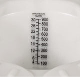 Graduated Specimen Collector Pans [Pack of 1] Toilet Nursing Hat for Urine, Vomit & Stool Collection Fits Over Toilets and Commodes - 30 oz for Women and Elderly