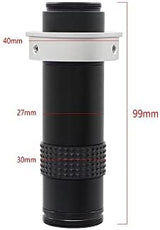 Microscope Accessories Kit for Adult Adjustable Magnification 300X 200X 180X 130X 120X Zoom C Mount Lens for HDMI VGA USB Industry Video Soldering Microscope Camera Accessory (Color : 130X)