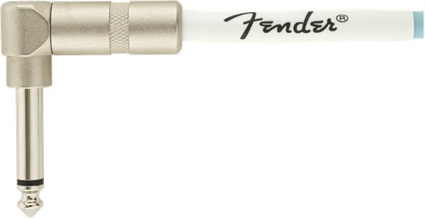 Fender Original Series Coiled Instrument Cable, Guitar Cable, Guitar Accessories, Straight/Angle, Daphne Blue, 30ft