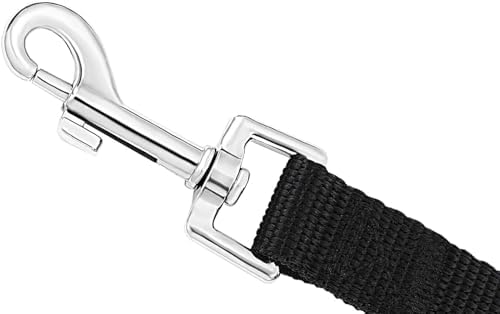 AMAGOOD Dog/Puppy Obedience Recall Training Agility Lead-15 ft 20 ft 30 ft 50 ft Long Leash-for Dog Training,Tie Out,Play,Safety,Camping (20Feet x 1Inch, Black)