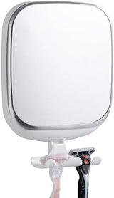 TAILI Shower Mirror Fogless for Shaving, Anti Fog Shaving Mirror with Razor Holder NO-Drilling,Removable,Shatterproof & Waterproof,Wall Mounted Bathroom Accessories with Powerful Suction(White)
