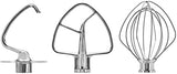KitchenAid Stainless Steel Mixer Accessories Bundle with Pastry Beater