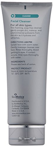SkinMedica Facial Cleanser - Foaming Cleanser That is a Gentle Face Wash for Normal or Dry Skin and Perfect As a Makeup Remover, 6 Fl Oz