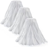 Matthew Cleaning Looped-Open Disposable Industrial Wet Mop Head 1.25'' Universal Headband Non-Woven Commercial Mop Head Replacement for Indoor&Outdoor Use,Floor Cleaning String Mop Head Refill 3 Pack