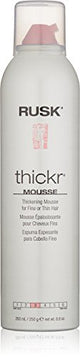 RUSK Designer Collection Thicker Thickening Mousse for Fine or Thin Hair, 8.8 Oz, Thickening Mousse that Provides Body, Texture, and Hold Without Buildup