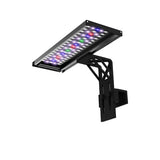 SEAOURA Clip On Aquarium Light for Plants-24/7 Cycle Fish Tank Light with Timer, Full Spectrum+7 Colors Mode, Auto On/Off, Adjustable Brightness and Height, 20W (12inch for 12-20 inch Tank)