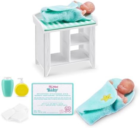5 Surprise My Mini Baby Series 1 (2 Pack) by ZURU, Collectible Mystery Capsule, Toy for Girls, Realistic Miniature Baby, Playset and Accessories