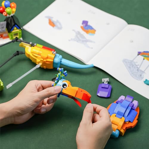 ENJBRICK Kevin Bird Up House Building Sets for Adults,Cute Movie Animal Building Toy Set for Girls and Boys Age 8-14 Years Christmas and Birthday Gifts 602pcs