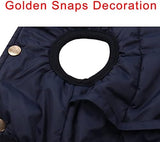 Fleece Lined Warm Dog Jacket for Puppy Winter Cold Weather,Soft Windproof Small Dog Coat,Blue XS