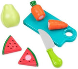 Battat – Play Food Toys for Kids – Food Set with Cutting Boards and Accessories – Farmers Market Produce Basket – Toddler Pretend Fruit – 2 Years + – Farmers Market Produce Basket (37 Pieces)