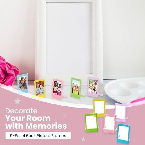 Fujifilm instax Mini Instant Film (50 Exposures: 10 of Each) Black Frame, Spray Art, Monochrome, Contact Sheet, Stone Gray Variety Pack + BluebirdSales Accessories Bundle + Black Photo Album