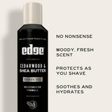 Edge Shave Gel for Men, Cedarwood & Shea Butter, 7oz (3 Pack) - Shaving Gel For Men That Moisturizes, Protects and Soothes To Help Reduce Skin Irritation (Packaging May Vary)