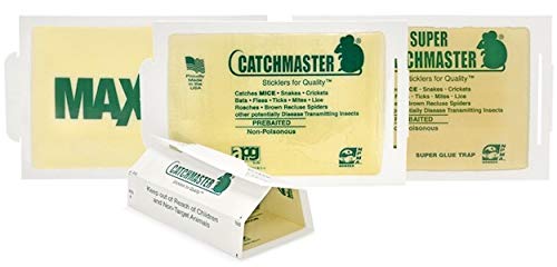 Full Case of 72 Catchmaster Mouse/Spider/Insect/Scorpion Glue Board Sticky Traps Peanut Butter Scent