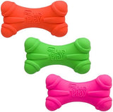 Hartz DuraPlay Bone Squeaky Latex Dog Toy for Medium Breeds, 3 Pack