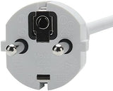 WESAPPINC Replacement Extension Power Cord European Standard Plug 6 Feet Cable for Apple MacBook 45W 60W 85W Magsafe or Magsafe 2 Power Adapter