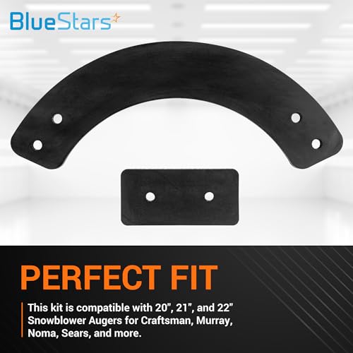 BlueStars 753-04472 735-04033 Rubber Paddle Set - for 21" MTD Single-Stage Snowblowers 2004 and Newer - Replaces 735-04032 953-04472 13167