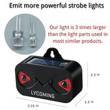 Lycoming Solar Predator Control Light Deer Repellent Raccoon Repellent for Nocturnal Animals Coyote Deterrent Devices with Red Strobe Lights Skunk Repellent for Garden - 8 Pack