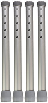 Medline Walker Foot Piece Extension Sets for Enhanced Stability & Mobility - Ideal for Medical Patients, Hospitals, & Nursing Homes - Pack of 4
