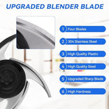 For Ninja 16-Ounce Food Chopper Express Chop Blade - Replacement Blades Compatible with Ninja NJ100 NJ110GR NJ100WM For Ninja Express Chopper 4 Point Blender Attachment Accessories