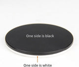 Microscope Accessories Kit Stereo Microscope Base Black Working Board Bottom Working Loading Stage Round Plastic Diameter 60mm 75mm 95mm Microscope Slides (Color : 100mm)