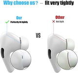 [4 Pairs] Replacement Ear Tips for AirPods Pro and AirPods Pro 2nd Generation with Noise Reduction Hole, 3 in 1 Cleaner Kit for AirPods 1 2 3 Pro/Pro 2, Silicone Ear Tips for AirPods Pro (XS/S/M/L)