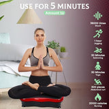 Vibration Plate Exercise Machine Vibration Plates for Weight Loss Vibration Plate for Lymphatic Drainage Whole Body Shaking Vibrating Plate Exercise Machine Fitness Platform with Resistant Band