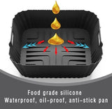 7pcs Air Fryer Accessories for Ninja Air Fryer Pro XL 6-in-1 - AF181 &AF141 6.5 QT Air Fryer, with brushes Clip Spatulas Baking trays Baking Needles Hand Clips,Recipes