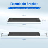 AQUANEAT LED Aquarium Light for 18 to 24 Inch Fish Tank, Auto On Off with Timer, Full Spectrum Fish Tank Light, Adjustable Brightness, Daylight Moonlight Mode, for Fresh Water Low-to-Mid Light Plants