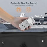 Short Extension Cord 6 inch, TESSAN Thin Flat Plug Power Strip with 4 AC Outlets 3 USB (1 USB C) Ports, Silm Charging Station Desk Organizers for Home Bedroom Hotel Office Desktop Accessories