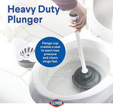 Clorox Toilet Plunger with Hideaway Caddy – Toilet Plunger for Bathroom, Bathroom Organizers & Storage, Bathroom Accessories, Toilet Unclogger, Plunger with Holder